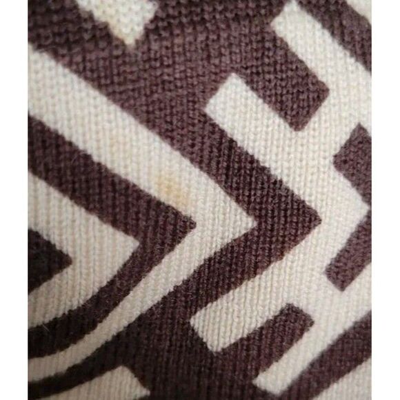 Tory Burch Merino Wool Dickie V-neck Sweater Brown size S - Picture 9 of 10